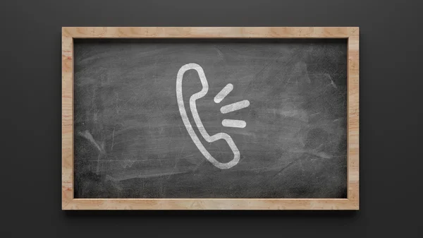 Blackboard Contact Icon — Stock Photo, Image