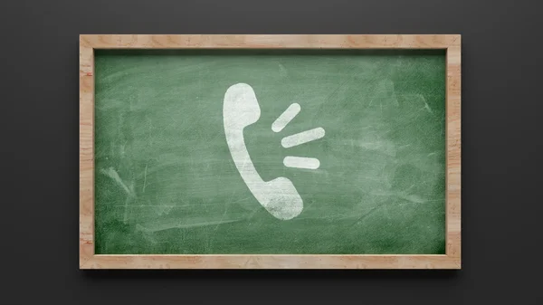 Blackboard Contact Icon — Stock Photo, Image