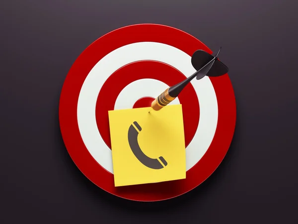 Dart Contact Icon — Stock Photo, Image