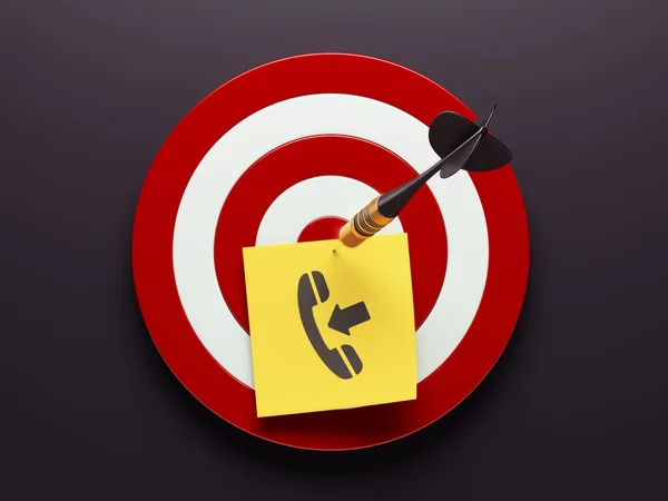 Dart Contact Icon — Stock Photo, Image