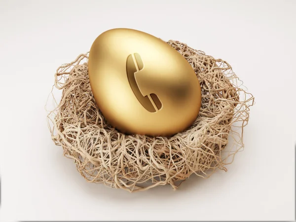 Egg Contact Icon — Stock Photo, Image