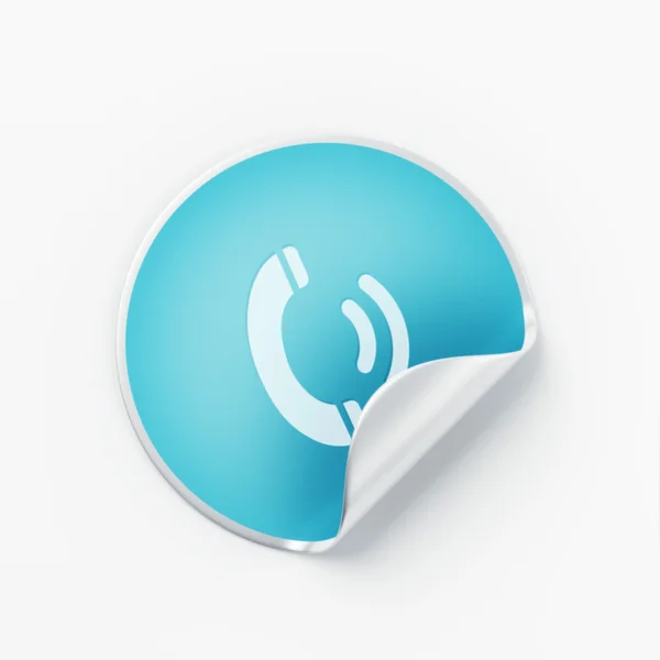 Label Contact Icon — Stock Photo, Image