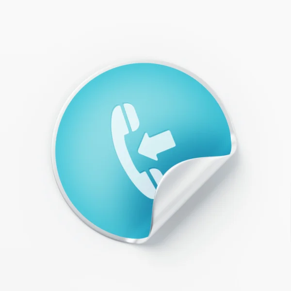 Label Contact Icon — Stock Photo, Image