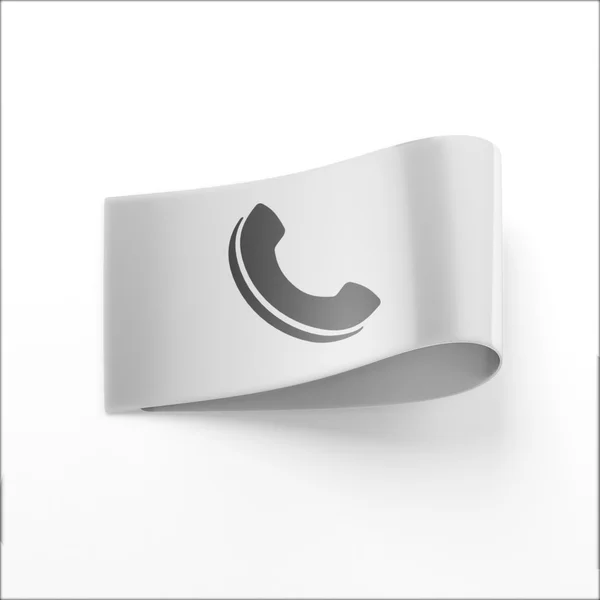 Etykieta ikona kontaktu — Zdjęcie stockowe