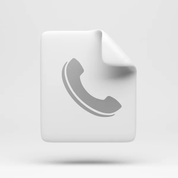 File Contact Icon — Stock Photo, Image