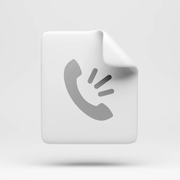 File Contact Icon — Stock Photo, Image