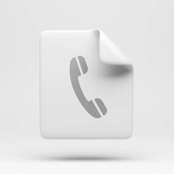 File Contact Icon — Stock Photo, Image