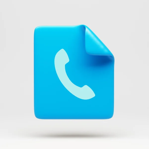 File Contact Icon — Stock Photo, Image