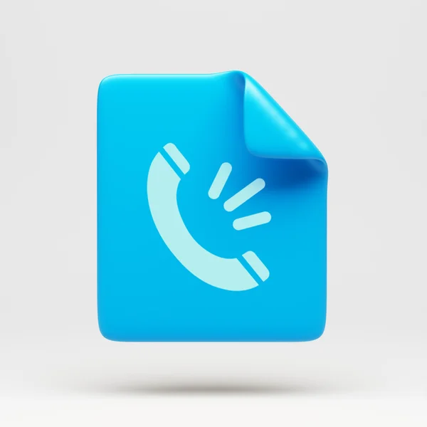 File Contact Icon — Stock Photo, Image