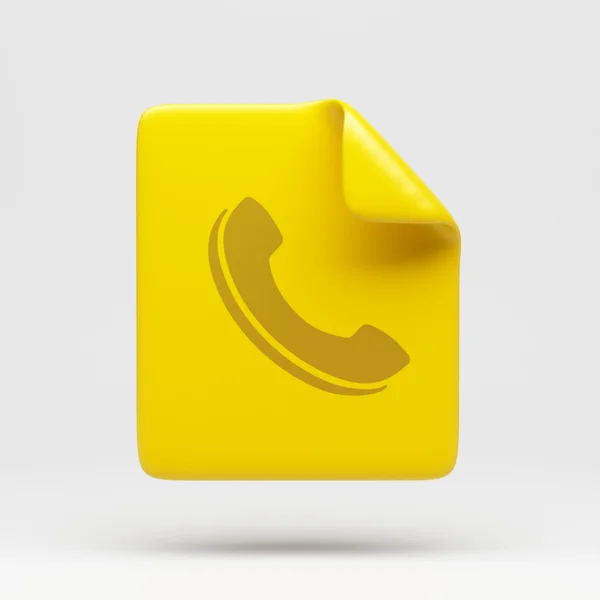 File Contact Icon — Stock Photo, Image