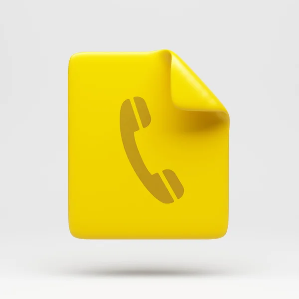 File Contact Icon — Stock Photo, Image