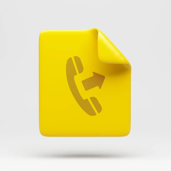 File Contact Icon — Stock Photo, Image