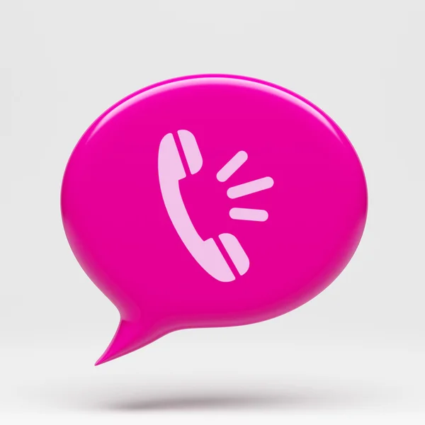 Chat Bubble Contact Icon — Stock Photo, Image