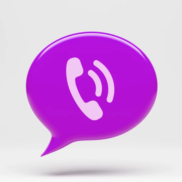 Chat Bubble Contact Icon — Stock Photo, Image