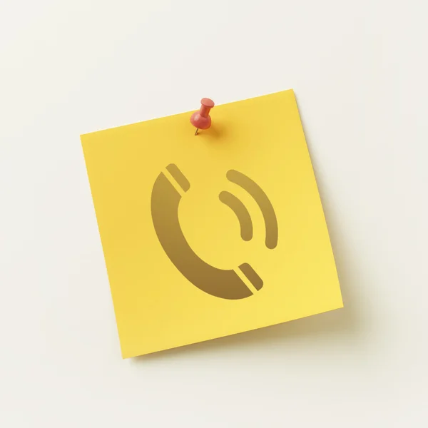 Sticky Note Concept Icon — Stock Photo, Image