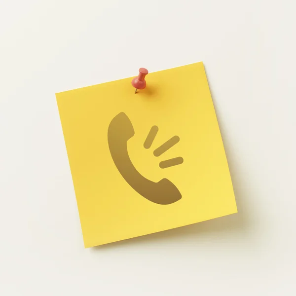 Sticky Note Concept Icon — Stock Photo, Image