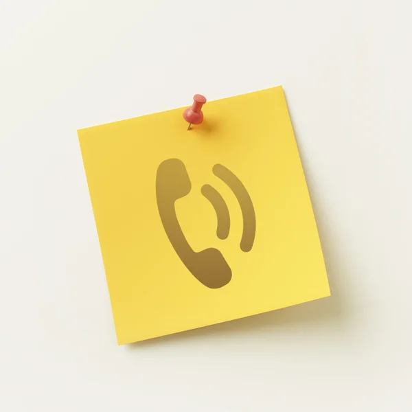 Sticky Note Concept Icon — Stock Photo, Image