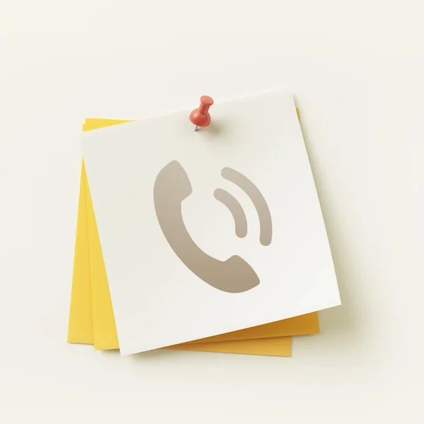 Sticky Note Concept Icon — Stock Photo, Image