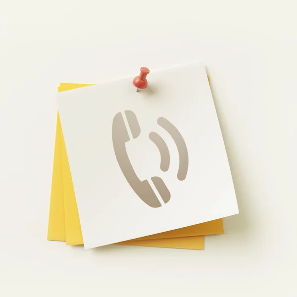 Sticky Note Concept Icon — Stock Photo, Image