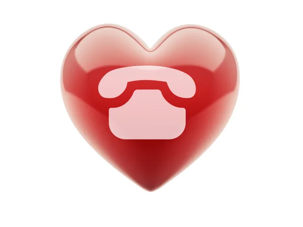 Kalp kişi simgesi — Stok fotoğraf