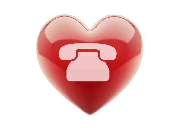 Kalp kişi simgesi — Stok fotoğraf