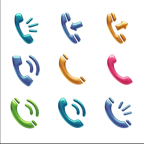 Contact Icons — Stock Photo, Image