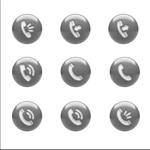 Contact Icons — Stock Photo, Image