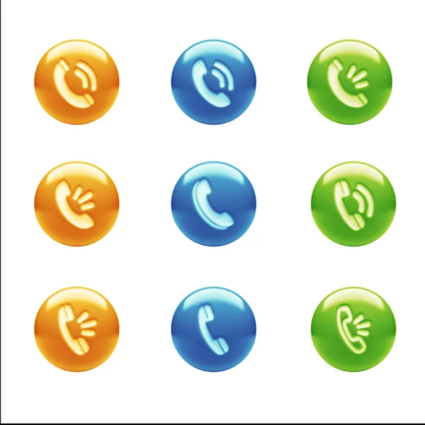 Contact Icons — Stock Photo, Image