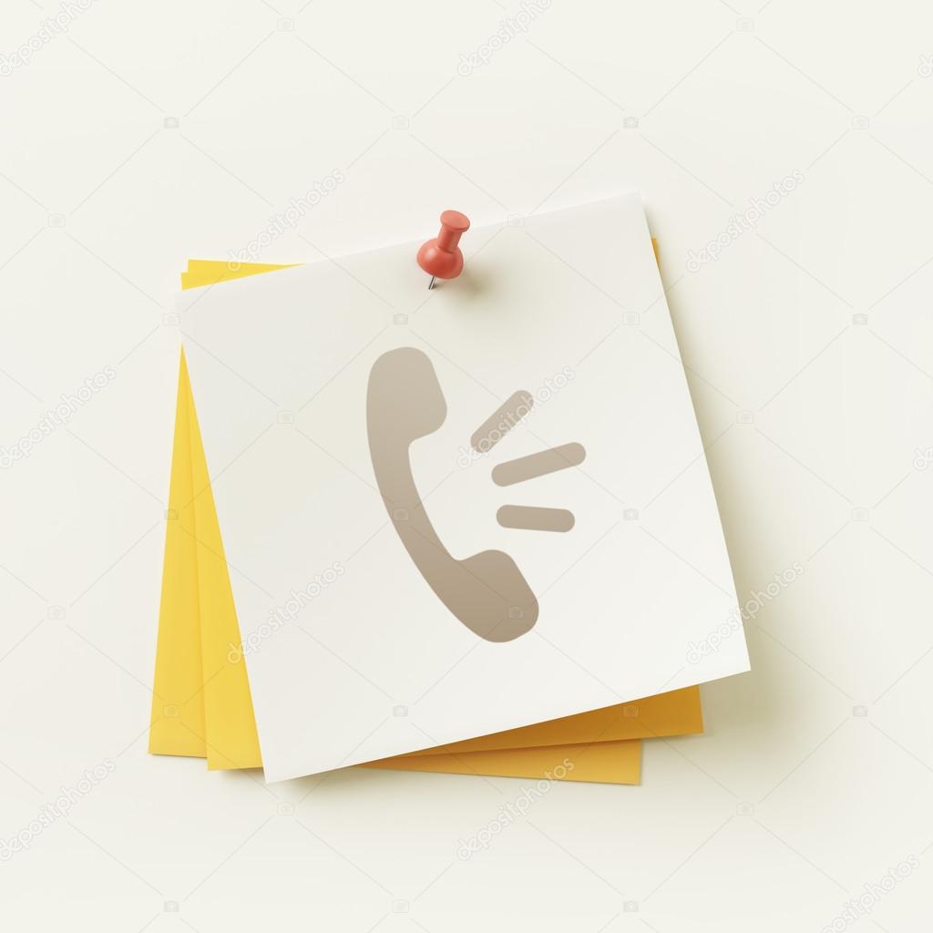 Sticky Note Concept Icon