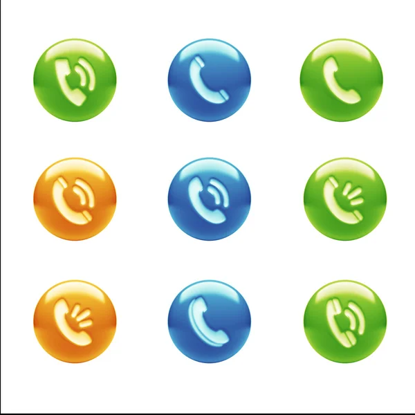 Contact Icons — Stock Photo, Image