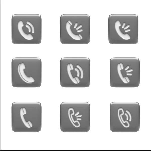 Contact Icons — Stock Photo, Image