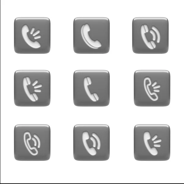 Contact Icons — Stock Photo, Image