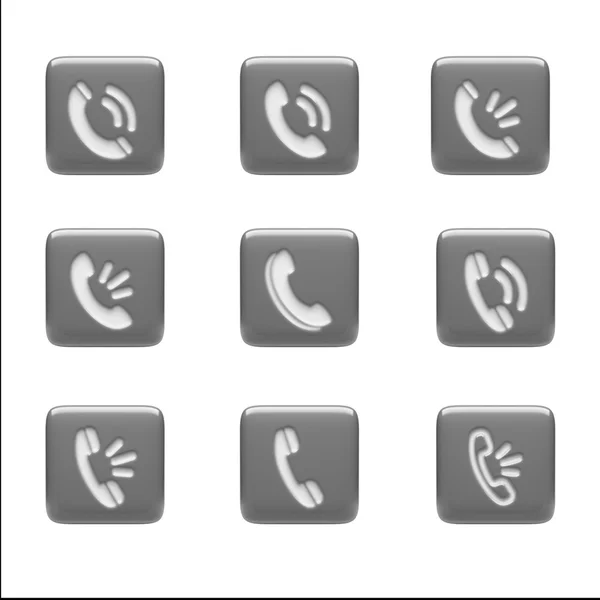 Contact Icons — Stock Photo, Image