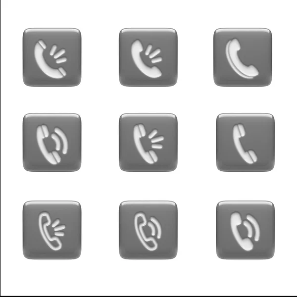 Contact Icons — Stock Photo, Image