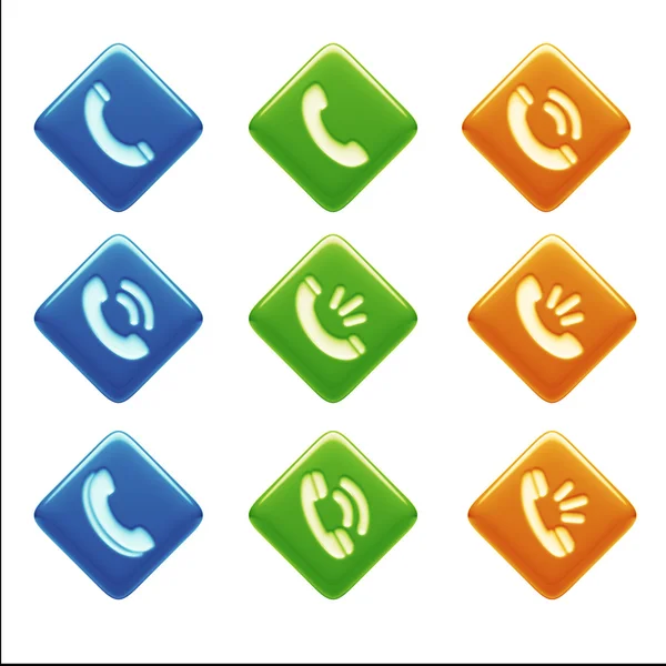 Contact Icons — Stock Photo, Image