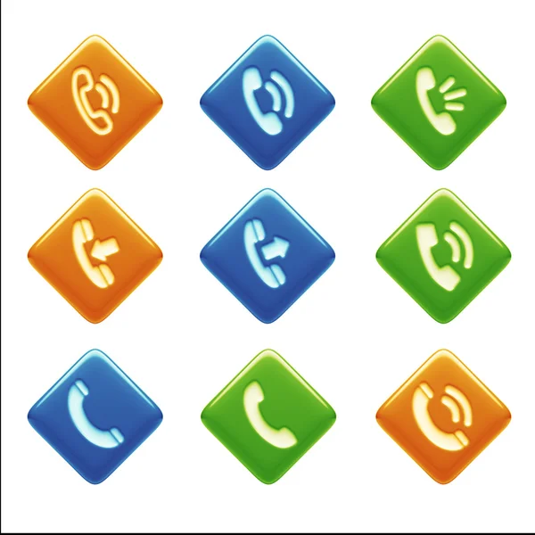 Contact Icons — Stock Photo, Image