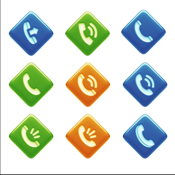 Contact Icons — Stock Photo, Image