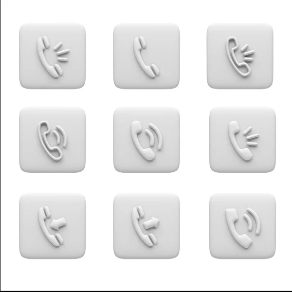 Contact Icons — Stock Photo, Image