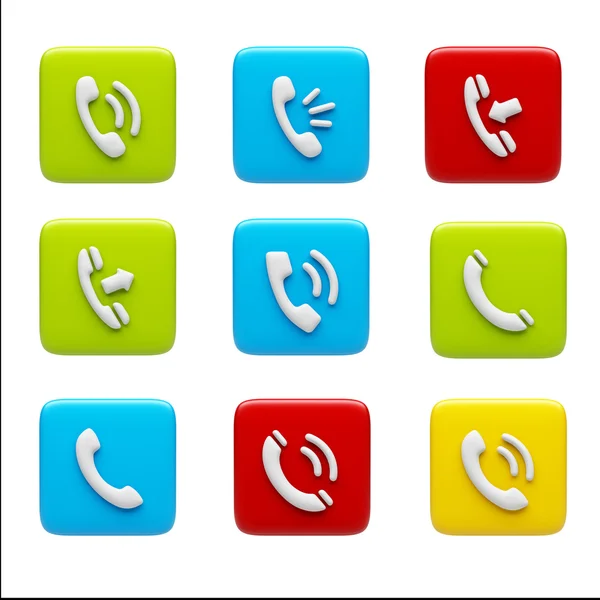 Contact Icons — Stock Photo, Image