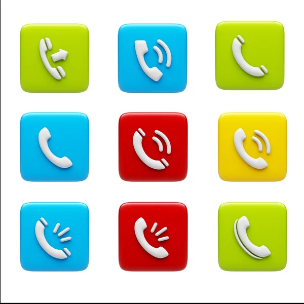 Contact Icons — Stock Photo, Image