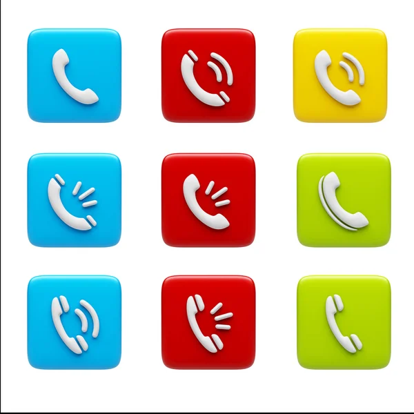 Contact Icons — Stock Photo, Image