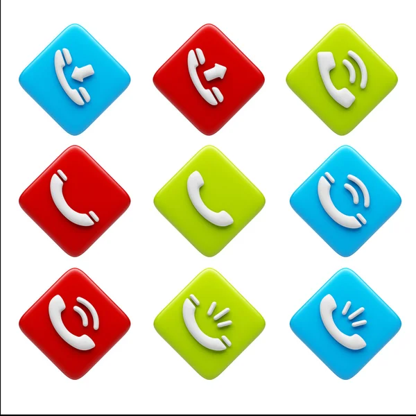 Contact Icons — Stock Photo, Image