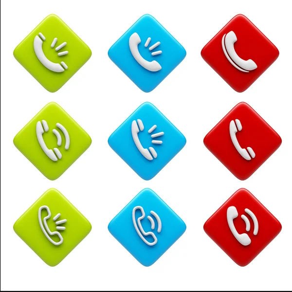 Contact Icons — Stock Photo, Image