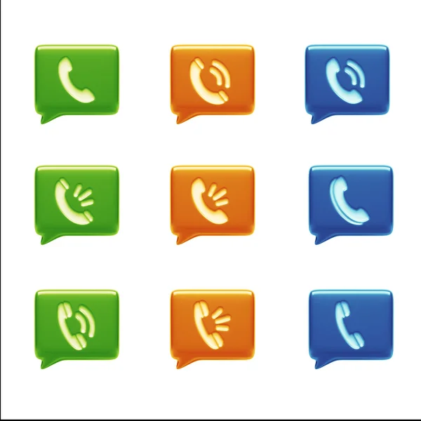 Contact Icons — Stock Photo, Image