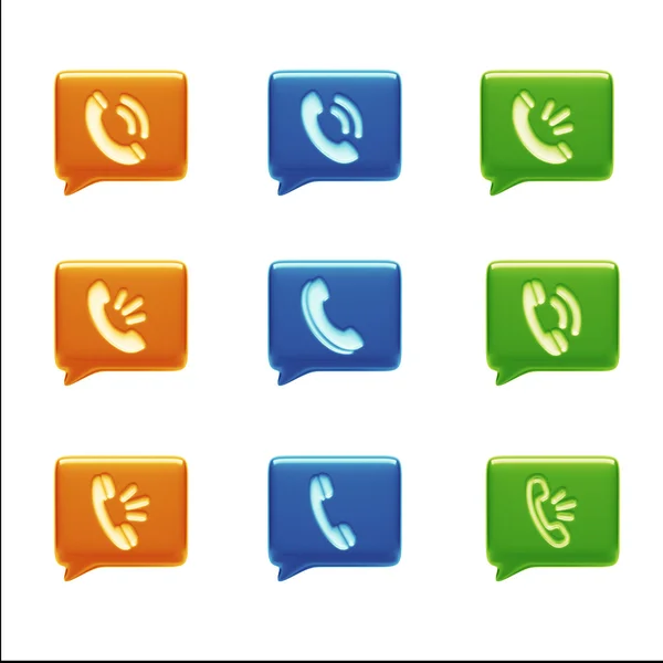 Contact Icons — Stock Photo, Image