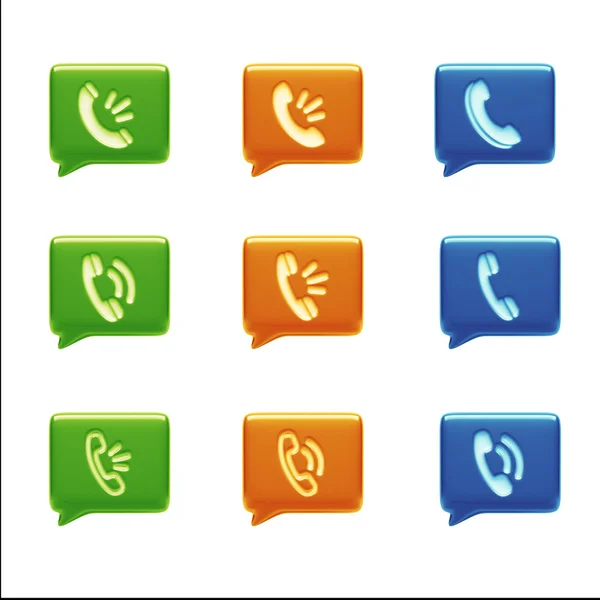 Contact Icons — Stock Photo, Image