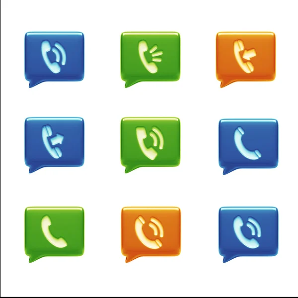 Contact Icons — Stock Photo, Image