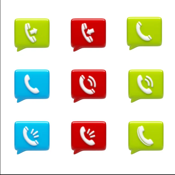 Contact Icons — Stock Photo, Image