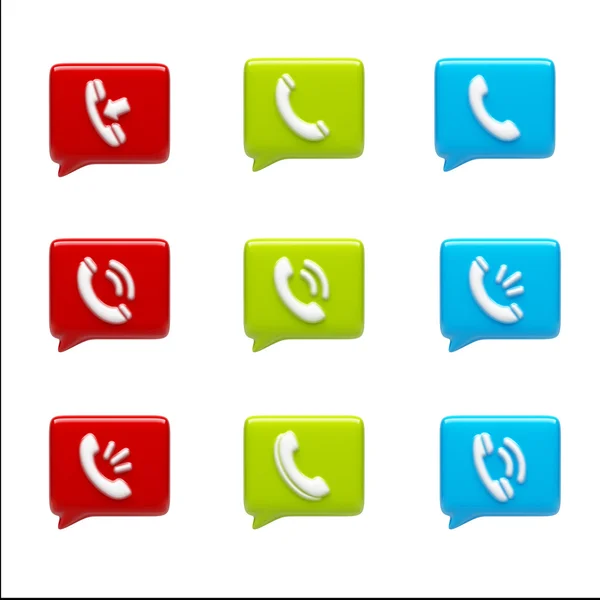 Contact Icons — Stock Photo, Image