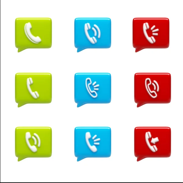 Contact Icons — Stock Photo, Image